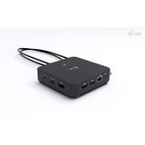 i-tec USB-C DP Dual HDMI Docking Station, Dockingstation schwarz, Power Delivery 100 W, HDMI, DP