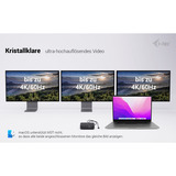 i-tec USB-C DP Dual HDMI Docking Station, Dockingstation schwarz, Power Delivery 100 W, HDMI, DP