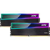 ADATA DIMM 32 GB DDR5-5600 (2x 16 GB) Dual-Kit, Arbeitsspeicher schwarz, AX5U5600C4616G-DCNKRBK, XPG NOVAKEY RGB Black, INTEL XMP, AMD EXPO