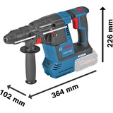 Bosch Akku-Bohrhammer GBH 18V-26 F Professional solo, 18Volt blau/schwarz, ohne Akku und Ladegerät, in L-BOXX