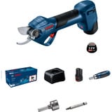 Bosch Akku-Gartenschere GGP 12V-25 Professional, 12Volt blau/schwarz, 2x Li-Ionen Akku 3,0Ah