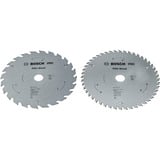 Bosch PRO Wood Cordless Kreissägeblatt 165 mm 2 Stück, Promo-Pack