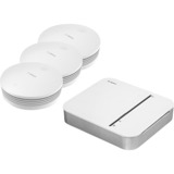 Bosch Smart Home Aktionspaket "Smarte Rauchmelder", Set weiß, 3x Rauchmelderwarnmelder II, 1x Smart Home Controller