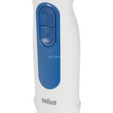 Braun Stabmixer MultiQuick 3 MQ30202M weiß/blau, 900 Watt, mit Zerkleinerer und Schneebesen