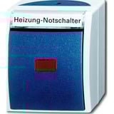 Busch-Jaeger Heizungsnotschalter AP mit Namensschild 2601/2 SKWNH-53 grau, Retail