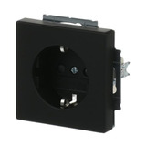 Busch-Jaeger Schutzkontakt Standard Steckdose mit erhöhtem Berührungsschutz schwarz, Retail