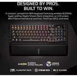 Corsair Vanguard 96 Wireless, Gaming-Tastatur schwarz, DE-Layout, Corsair MLX Plasma