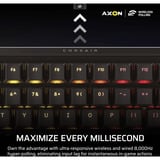 Corsair Vanguard 96 Wireless, Gaming-Tastatur schwarz, DE-Layout, Corsair MLX Plasma
