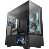 DeepCool CH690 LCD, Tower-Gehäuse schwarz, Tempered Glass x 2