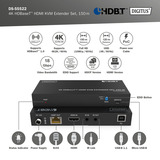 Digitus 4K HDBaseT HDMI KVM Extender Set, HDMI Verlängerung schwarz, 150 m