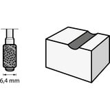 Dremel Schleifband Ø 6,4 mm, Körnung 60, mit Schleifdorn (430) 2 Stück, Schaft Ø 3,2 mm