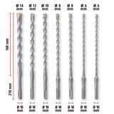 EINHELL Hammerbohrer-Satz SDS-plus, Ø 6-14 mm 7-teilig, 210 mm