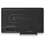 Icy Dock MB104U-1SMB, Dockingstation schwarz, USB-C, SATA, M.2