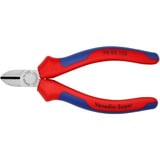 KNIPEX Seitenschneider 70 02 125, Schneid-Zange rot/blau, Länge 125mm
