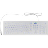 KeySonic KSK-8031INEL, Tastatur weiß, DE-Layout