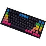 Keychron OEM Dye-Sub PBT Keycap Set - Rainbow, Tastenkappe schwarz/mehrfarbig, für Q1/Q2/K2, US-Layout (ANSI)