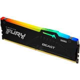 Kingston FURY DIMM 16 GB DDR5-6000, Arbeitsspeicher schwarz, KF560C30BBEA-16, FURY Beast RGB, INTEL XMP, AMD EXPO
