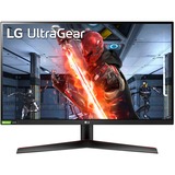 LG UltraGear 27GN800P-B, Gaming-Monitor 68.5 cm (27 Zoll), schwarz/rot, QHD, IPS, HDMI, DisplayPort, G-Sync kompatibel, AMD Free-Sync Premium, 144Hz Panel