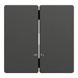 Merten Doppelwippe für Serien- und Doppeltaster-Einsatz, 2-fach, Abdeckung anthrazit, Retail