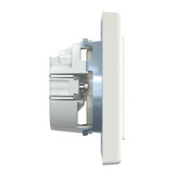 Merten Schutzkontaktsteckdose mit Schraubklemme weiß (glänzend), Retail