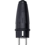 Merten Vollguss Schutzkontakt Stecker 16 Ampere Wechselstrom 250 Volt Typ 122051 schwarz, Retail