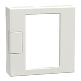 Merten Zentralplatte für Raumtemperaturregler mit Netztrennung, glänzend, Thermoplast weiß (glänzend), Retail