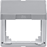 Merten Zwischenring Aquadesign mit Klappdeckel, Befestigung/Montage aluminium, Retail