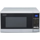 SHARP R670S, Mikrowelle silber/schwarz