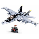 Sluban ModelBricks F/A-18E Super Bumblebee, Konstruktionsspielzeug 