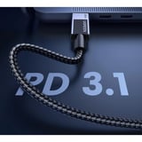 UGREEN L513 USB-C auf USB-C Lade- und Datenkabel schwarz/grau