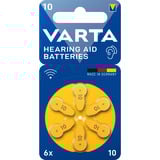 VARTA Hörgerätebatterie Hearing Aid Zinc Air 10, PR10 6 Stück, Größe 10