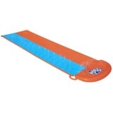 Bestway H2OGO! Doppel-Wasserrutsche, Wasserspielzeug orange/blau, 488 x 138 cm