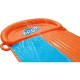 Bestway H2OGO! Doppel-Wasserrutsche, Wasserspielzeug orange/blau, 488 x 138 cm