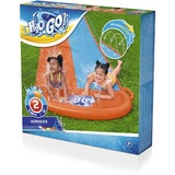 Bestway H2OGO! Doppel-Wasserrutsche, Wasserspielzeug orange/blau, 488 x 138 cm