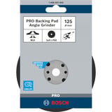 Bosch Professional PRO Backing Pad, Stützteller für Fiberschleifscheiben 125mm, M14, Schleifteller weich, für Winkelschleifer mit Spannmutter