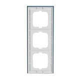 Busch-Jaeger Abdeckrahmen 3-fach, Abdeckung blau, Retail