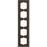 Busch-Jaeger Abdeckrahmen 5-fach, Abdeckung braun, Retail