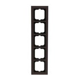 Busch-Jaeger Abdeckrahmen 5-fach, Abdeckung braun, Retail