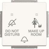 Busch-Jaeger Klingeltasteneinsatz Do Not Disturb Make Up Room, Taster weiß, Retail