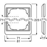 Busch-Jaeger Rahmen dreifach senkrecht alpha Retail