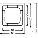 Busch-Jaeger Rahmen einfach anthrazit, Retail