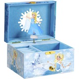 CRAZE Prinzessin Kinder-Schmuckkästchen mit Spieluhr, Aufbewahrungsbox hellblau/mehrfarbig