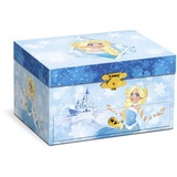 CRAZE Prinzessin Kinder-Schmuckkästchen mit Spieluhr, Aufbewahrungsbox hellblau/mehrfarbig