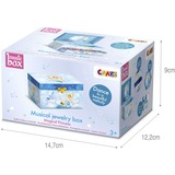 CRAZE Prinzessin Kinder-Schmuckkästchen mit Spieluhr, Aufbewahrungsbox hellblau/mehrfarbig