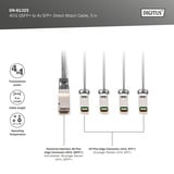Digitus 40G QSFP+ zu 4XSFP+ Direct Attach Kabel 5m 