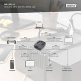 Digitus All-in-One USV, 600VA/360Watt schwarz