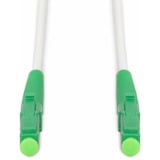 Digitus Glasfaser-Simplex-Patchkabel, stahlarmiert, Singlemode, LC/APC > LC/APC weiß, 10 Meter