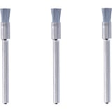 Dremel Drahtbürste Ø 3,2 mm (443) 3 Stück, Schaft  Ø  3,2mm