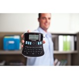 Dymo LabelManager 210D+, Beschriftungsgerät schwarz/silber, mit QWERTZ-Tastatur, S0784470