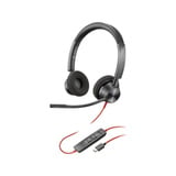 HP Poly Blackwire 3320M USB-C Stereo-Headset +USB-C/A-Adapter schwarz, für Microsoft Teams zertifiziert